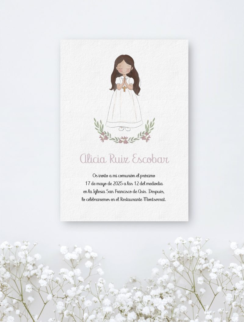 INVITACIÓN NIÑA COMUNIÓN