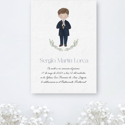 INVITACIÓN NIÑO COMUNIÓN