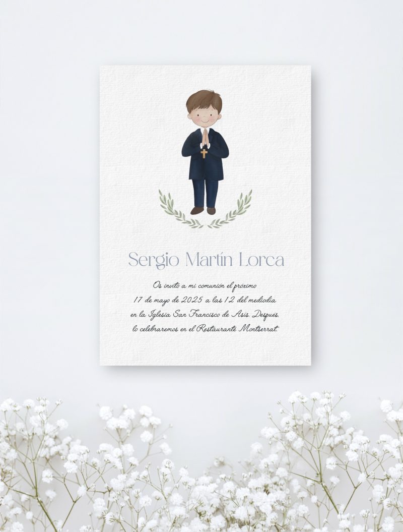 INVITACIÓN NIÑO COMUNIÓN
