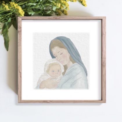LÁMINA VIRGENCITA VERDE