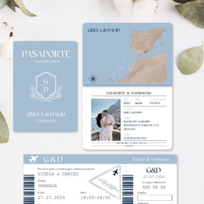 INVITACIÓN PASAPORTE MAPA