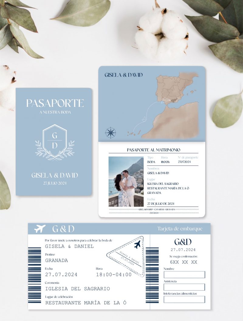 INVITACIÓN PASAPORTE MAPA