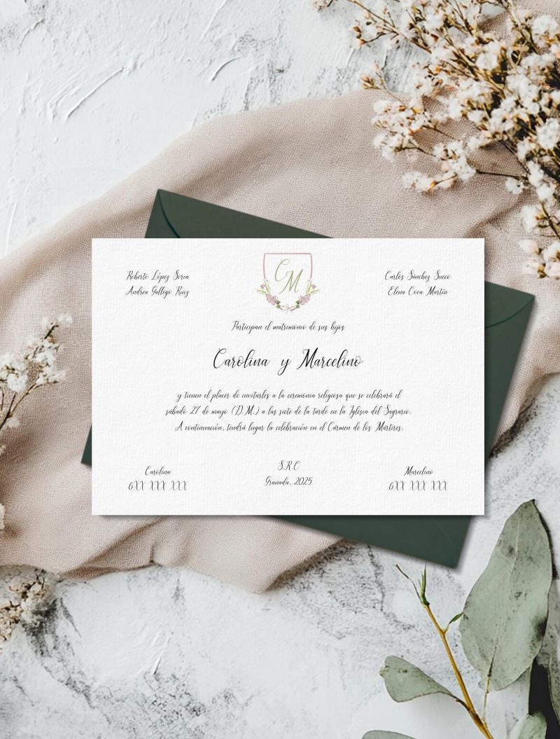 INVITACIÓN ESCUDO ROSITA