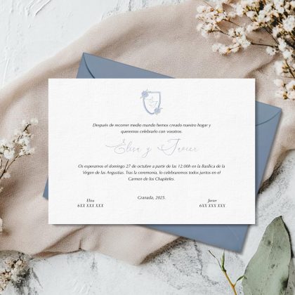 INVITACIÓN ESCUDO HORTENSIA