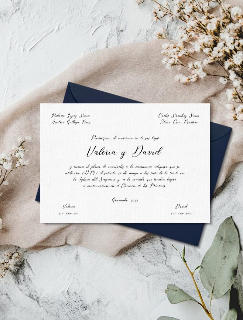 INVITACIÓN CLÁSICA DONCELLA