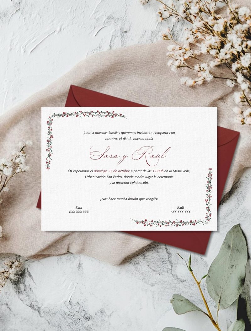 INVITACIÓN MUÉRDAGO