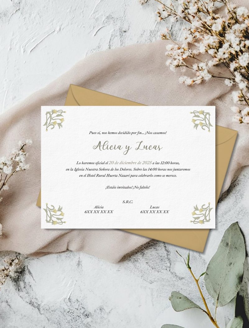 INVITACIÓN MOLDURAS