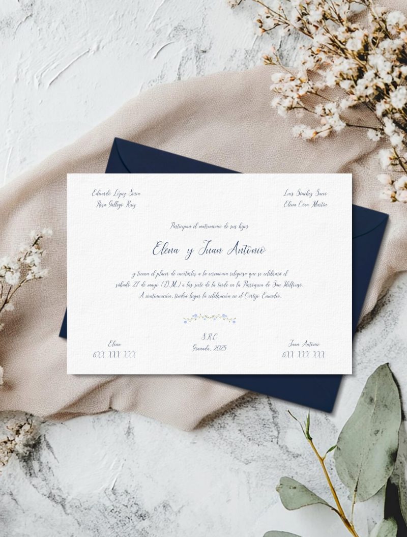 INVITACIÓN CLÁSICA CELESTINA