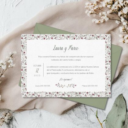 INVITACIÓN MARCO ESTAMPADO
