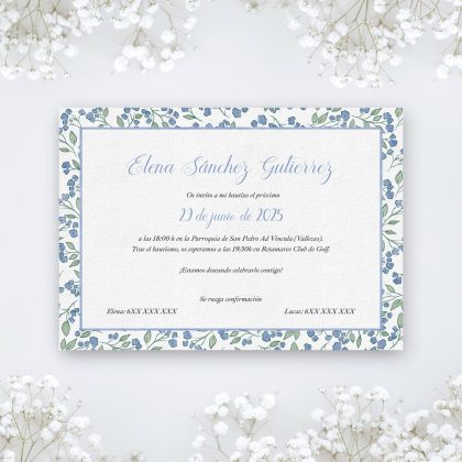 INVITACIÓN ESTAMPADO TULIPAS