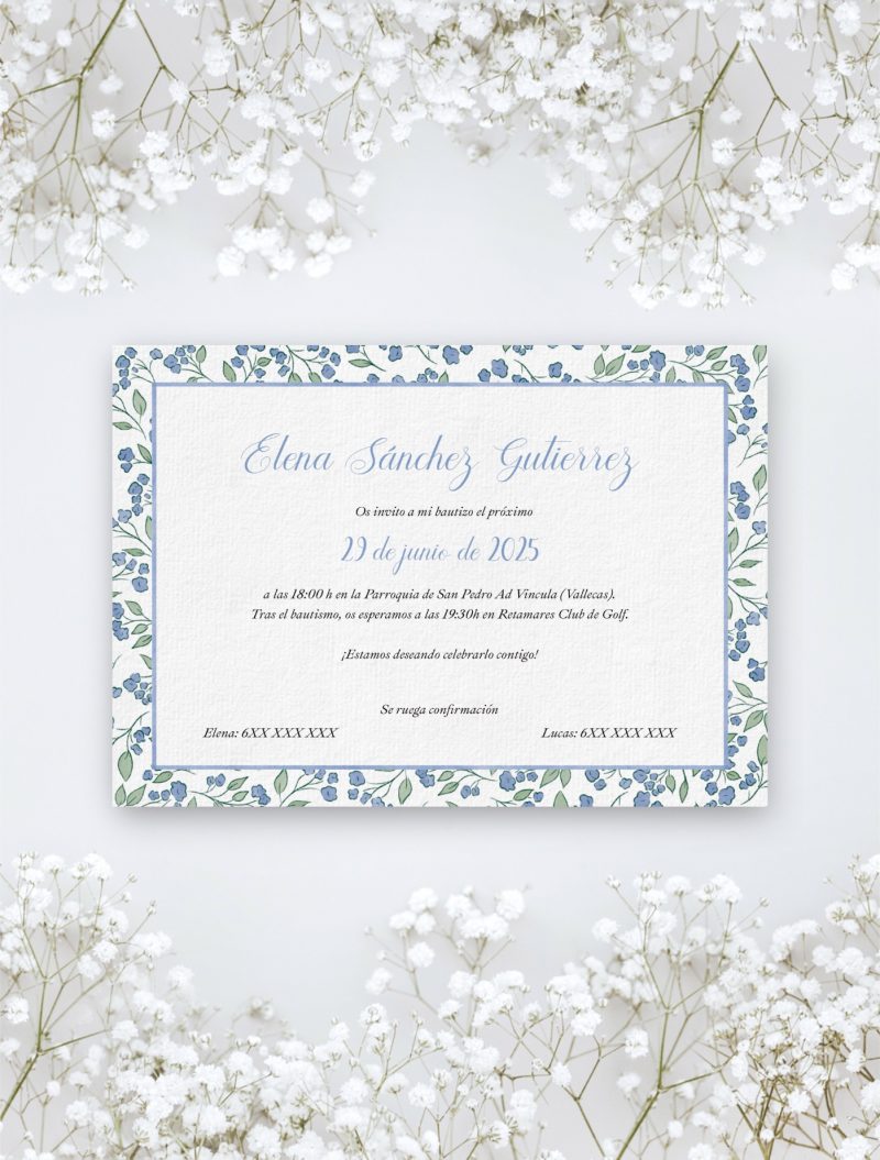 INVITACIÓN ESTAMPADO TULIPAS