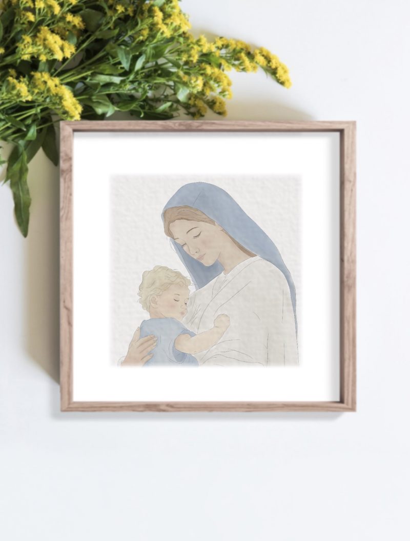 LÁMINA VIRGENCITA BEIGE